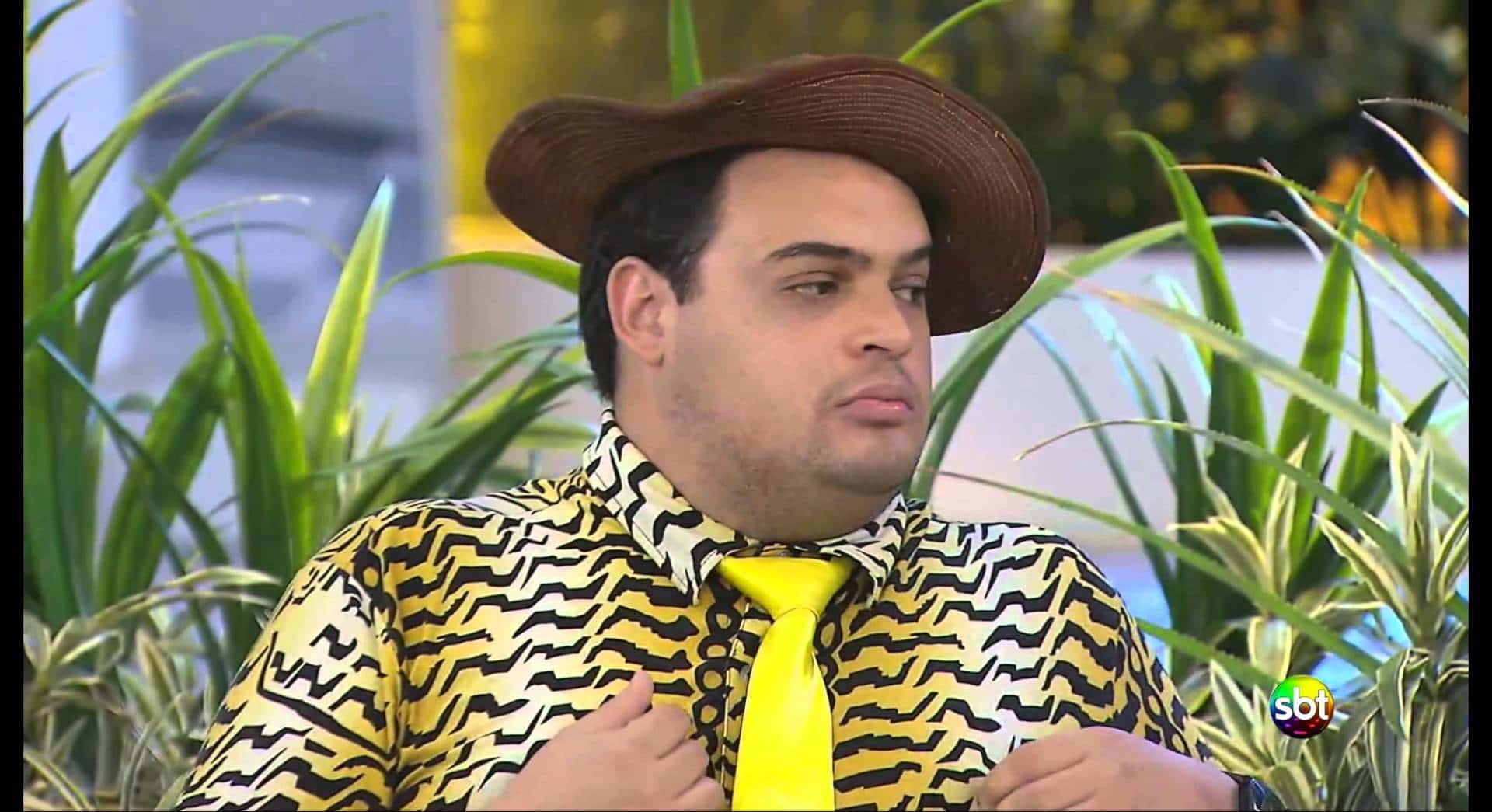 O humorista Matheus Ceará. (Foto: Reprodução/SBT)