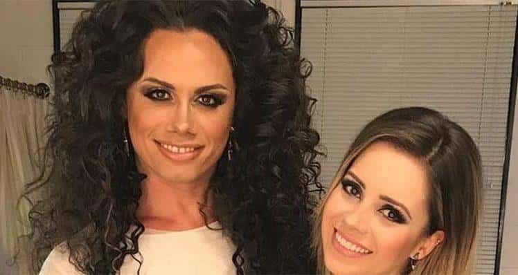 Sivero e a cantora Sandy. (Foto: Divulgação)