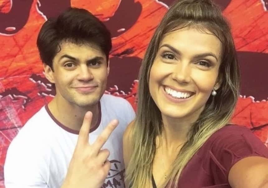 Lucas Veloso e bailarina (Foto: Reprodução)