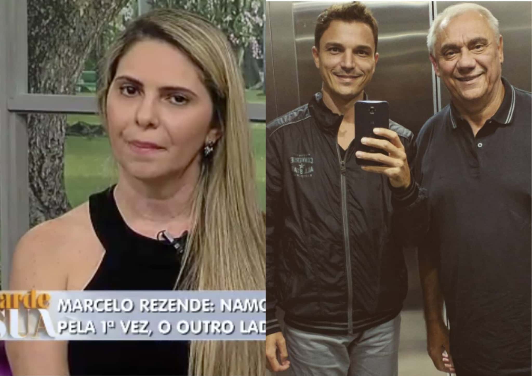 Filho de Marcelo Rezende acusou Luciana Lacerda nas redes sociais (Foto montagem TV Foco)