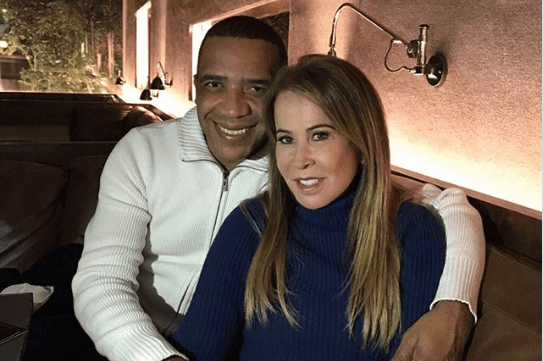 Zilu Camargo e o noivo, Marco Antônio Teles. (Foto: Reprodução)