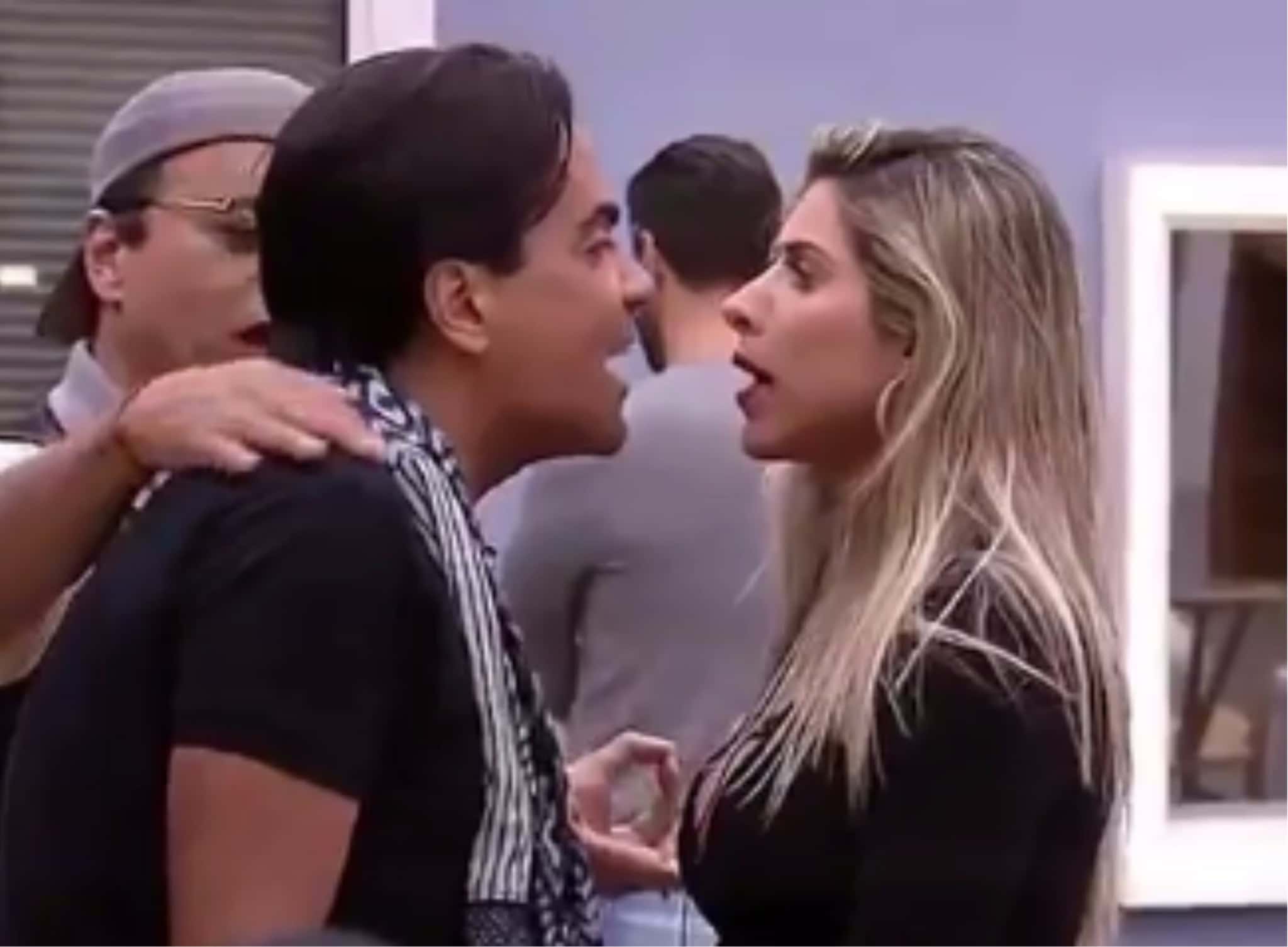Ana Paula Minerato e Fábio Arruda protagonizaram primeiro barraco da edição (Foto reprodução)