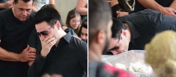 Luiz Bacci chora muito ao se despedir de Marcelo Rezende. (Foto: Divulgação)