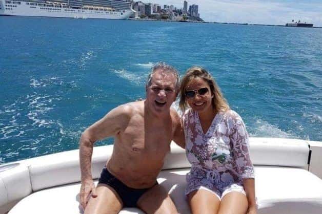 Renata Domingues e Carlos Alberto de Nóbrega. (Foto: Reprodução)