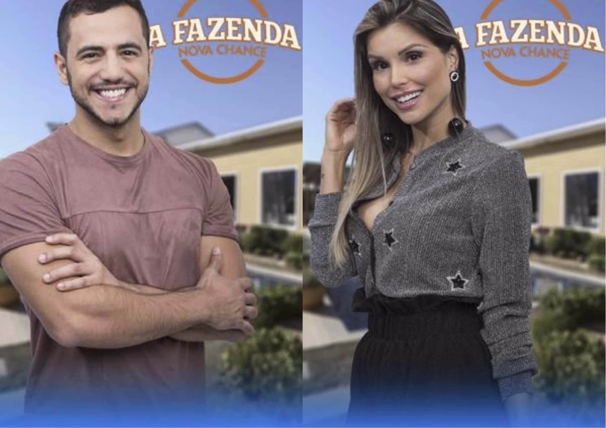 Mateus e Flavia estão na roça (Foto montagem: TV Foco)