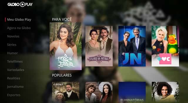 Globo Play na Apple TV (Foto: Globo/Divulgação)