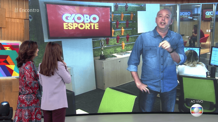 Fátima, Maria e Alex ao vivo no "Encontro" (Foto: Reprodução)