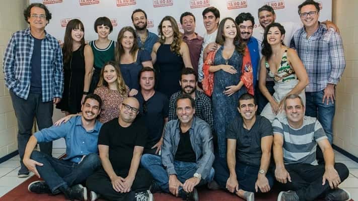 Equipe do "Tá no Ar", que foi indicada ao Emmy como melhor humorístico. (Foto: Divulgação)