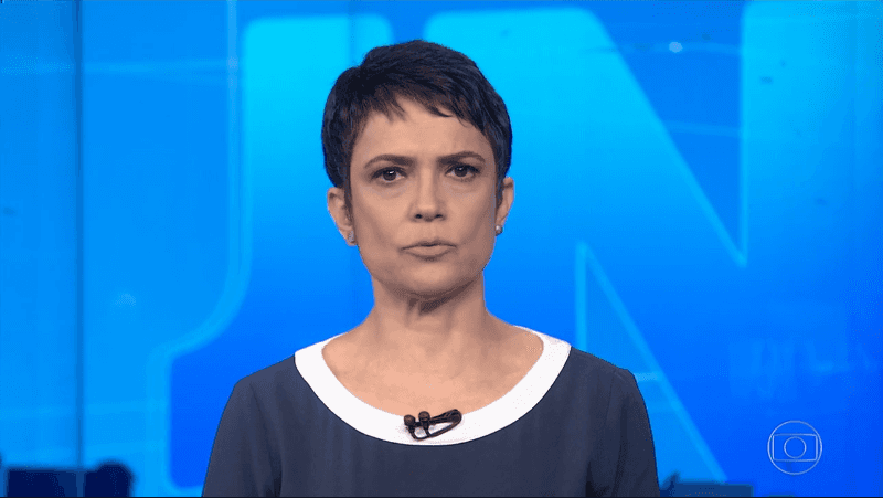 Sandra Annenberg no "Jornal Nacional" (Foto: Reprodução/Globo)