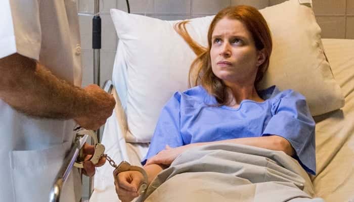 Monica (Julia Lund) em cena de 'Pega Pega' (Foto: Globo/Marília Cabral)
