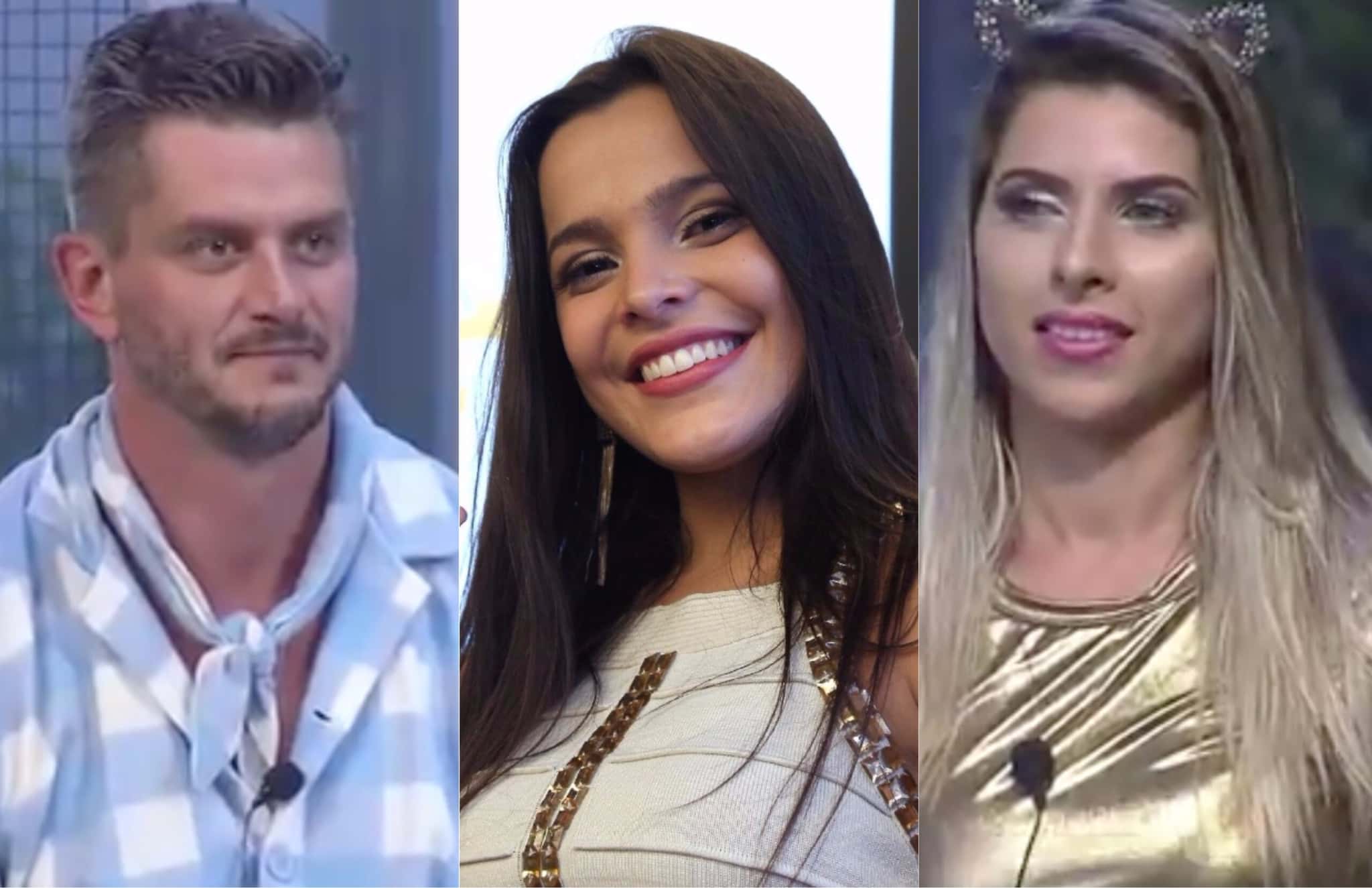 Emilly entre em discussão de Marcos e Minerato (Foto montagem: TV Foco)