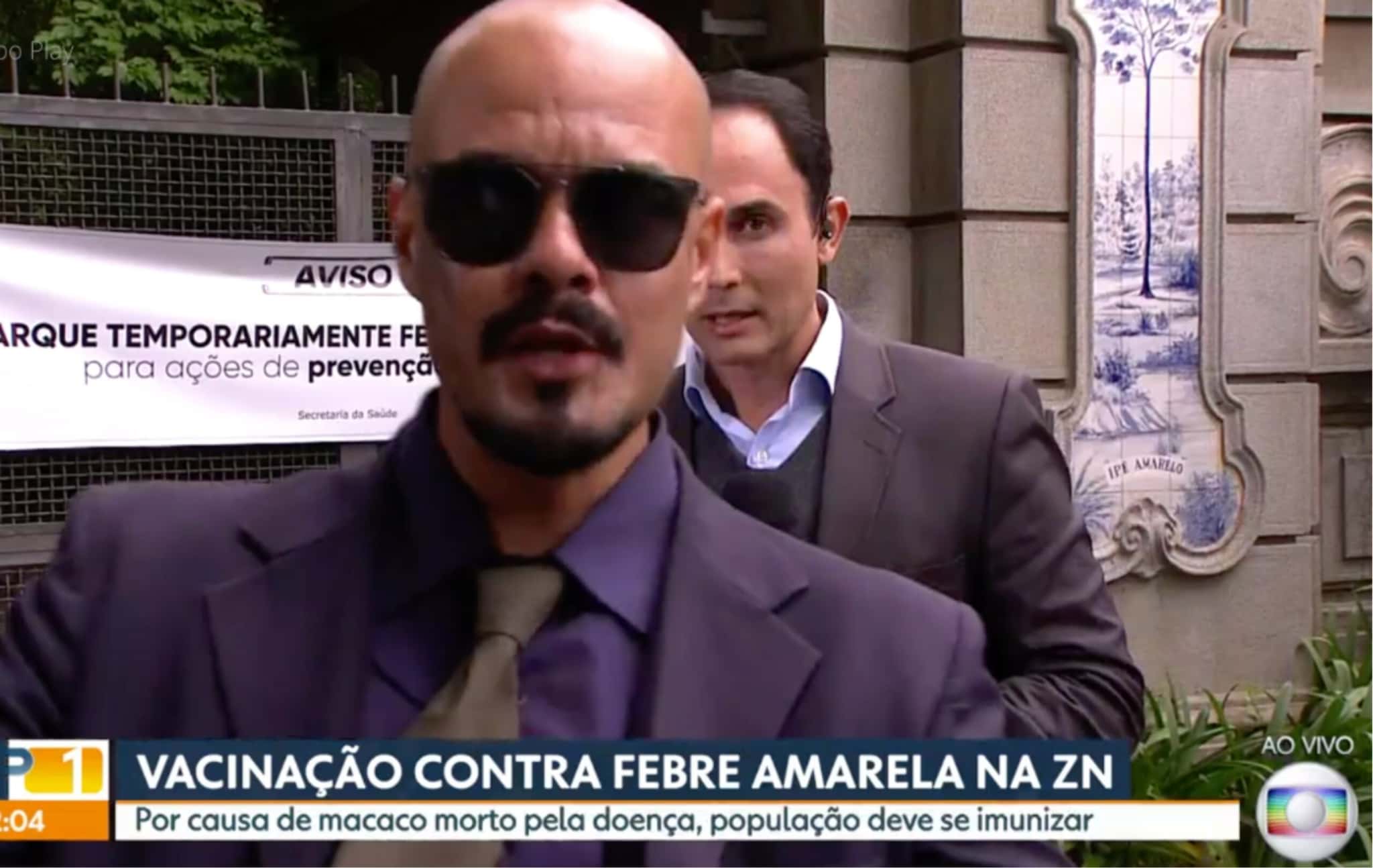 Homem invade link ao vivo (Foto reprodução)