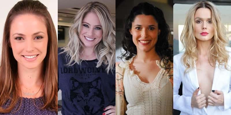 Atrizes disputam papel em "Rosa Choque", nova novela da Record. (Foto: Montagem/TV Foco)