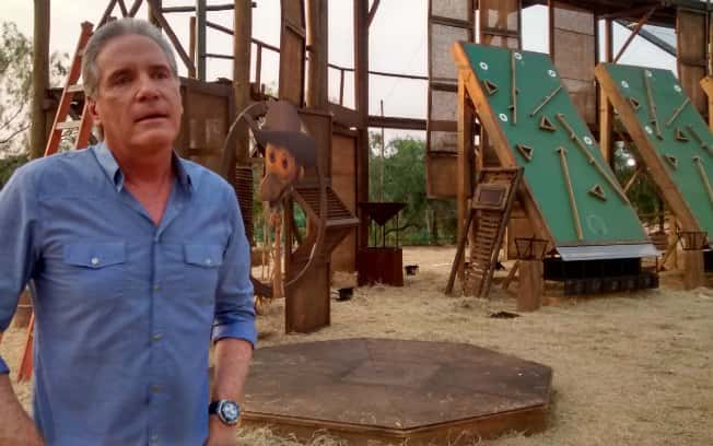 Roberto Justus nos bastidores de “A Fazenda” (Foto: iG São Paulo)