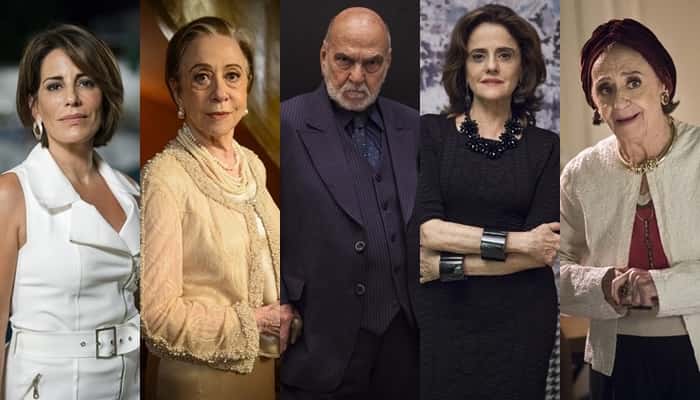 Gloria Pires, Fernanda Montenegro, Lima Duarte, Marieta Severo e Laura Cardoso (Fotos: Globo/Estevam Avellar/Pedro Curi/Raquel Cunha/César Alves)