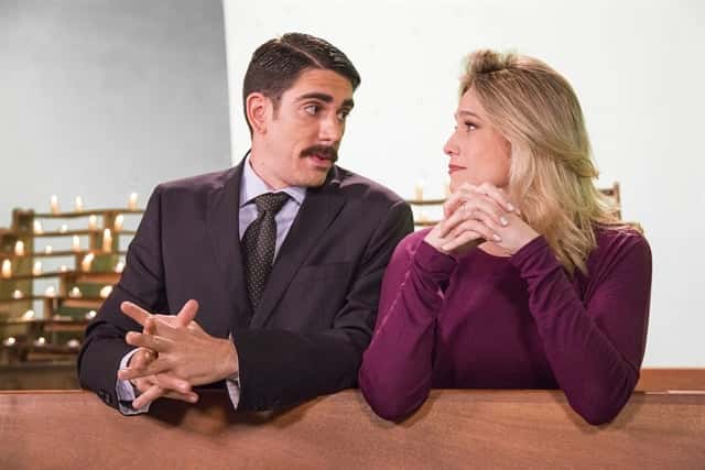 Marcelo Adnet e Fernanda Gentil em esquetes do "Adnight Show" (Foto: Globo/Marilia Cabral)