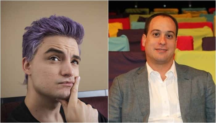 Felipe Neto e Paulo Marinho, diretor da Globosat. (Foto: Montagem/Divulgação)