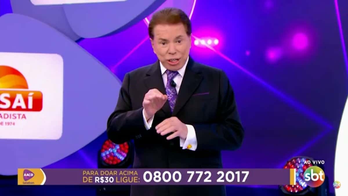Silvio Santos no Teleton 2017 (Foto: Divulgação)