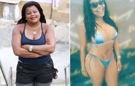 Tati Quebra Barraco mostra o antes e o depois. (Foto: Reprodução)