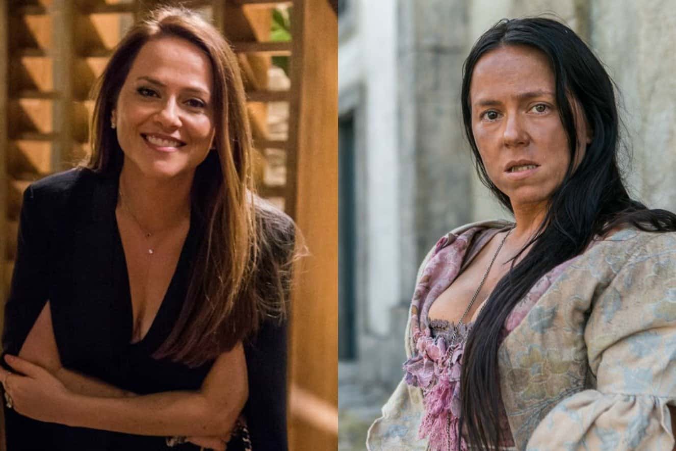 Viviane Pasmanter caracterizada para personagem de Novo Mundo (Foto: Reprodução)
