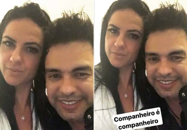 Zezé ao lado de Graciele (Foto: Reprodução)