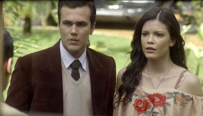 Vicente (Bruno Ferrari) e Maria Vitória (Vitória Strada) em cena de Tempo de Amar (Foto: Divulgação/Globo)