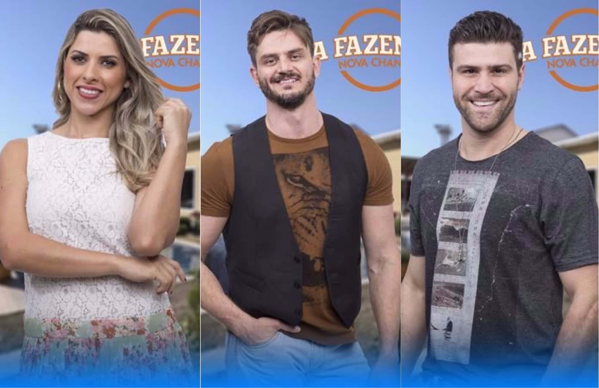 Minerato, Marcos e Marcelo Iê Iê na roça (Foto montagem: TV Foco)