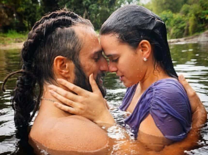 Bruna e José em cena de novela (Foto: Reprodução)