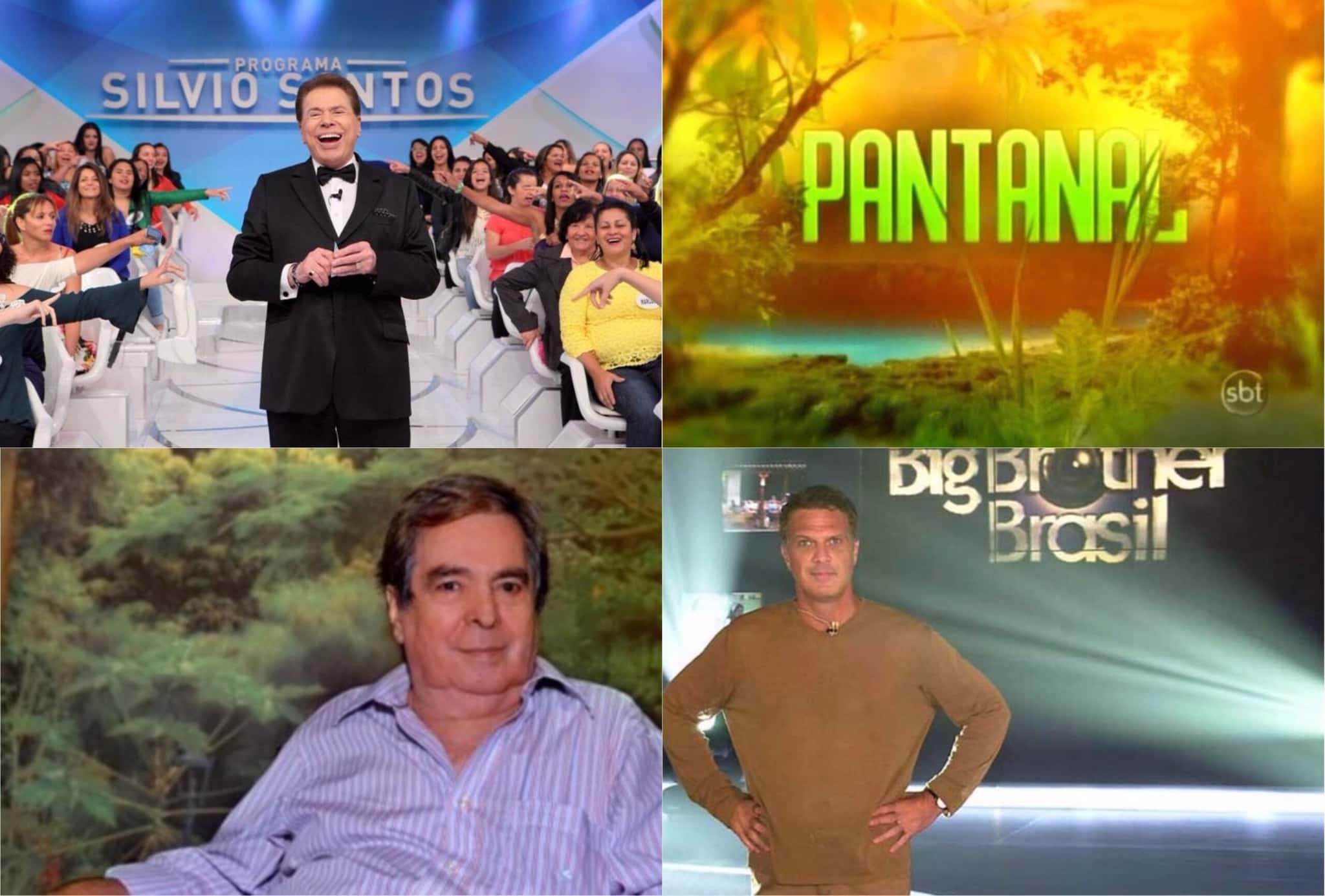 Guerra entre SBT e Globo já foi das mais pesadas (Foto montagem TV Foco)