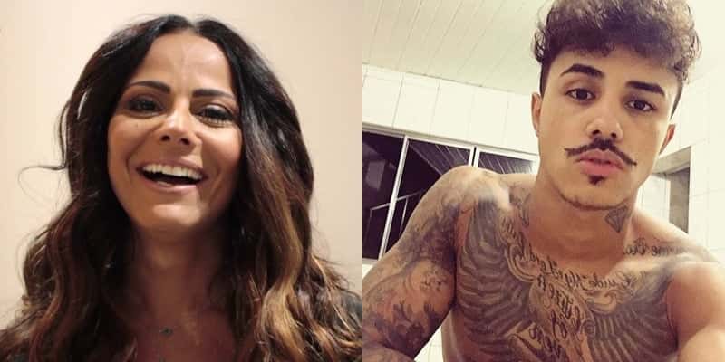 Viviane Araújo estaria se relacionando com Mc Livinho. (Foto: Reprodução/Montagem/TV Foco)