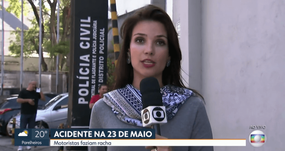 A repórter Sabina Simonato. (Foto: Reprodução)