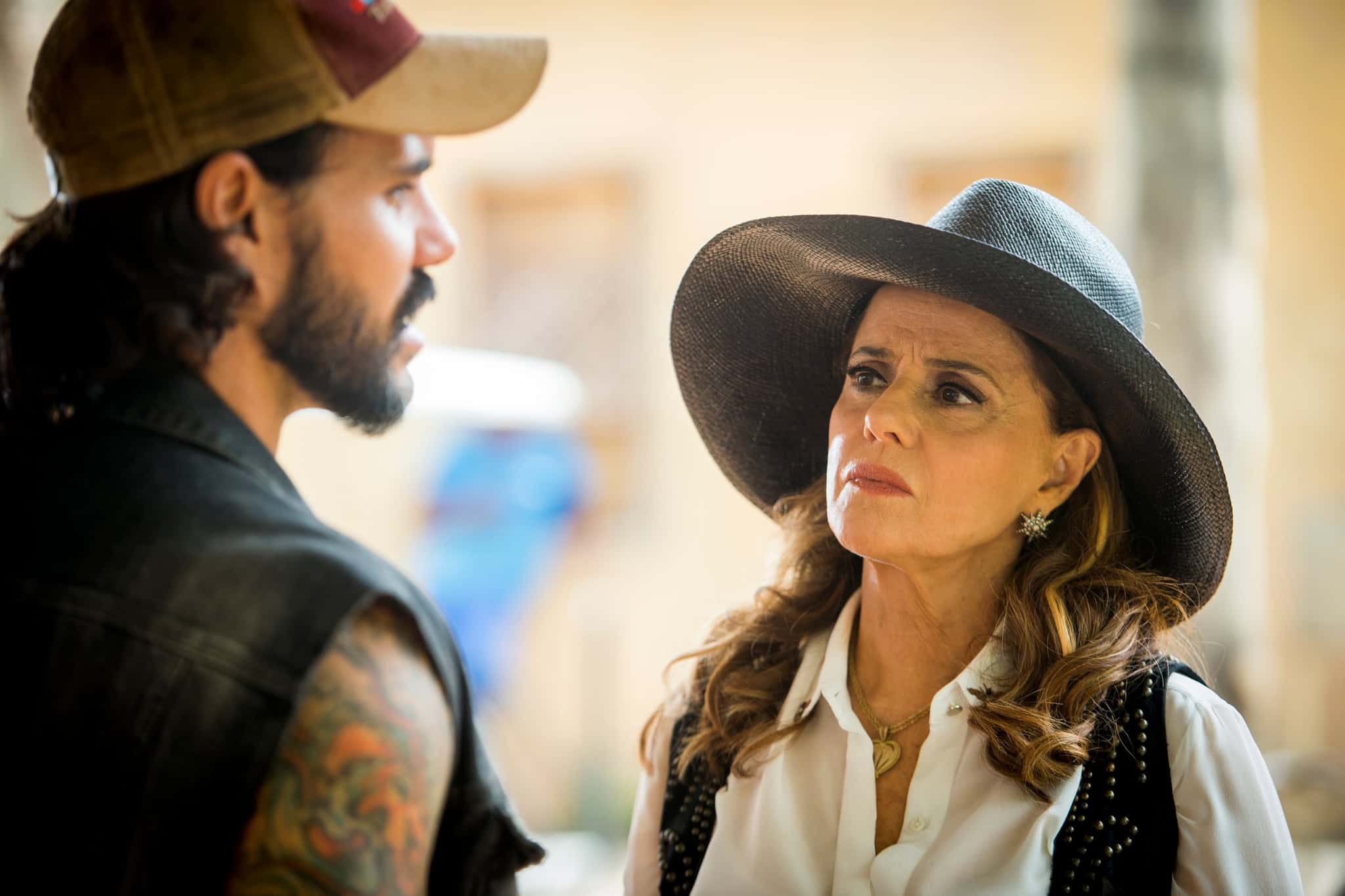 Mariano ( Juliano Cazarré) e Sophia ( Marieta Severo) em novela das 9 (Foto: Divulgação)