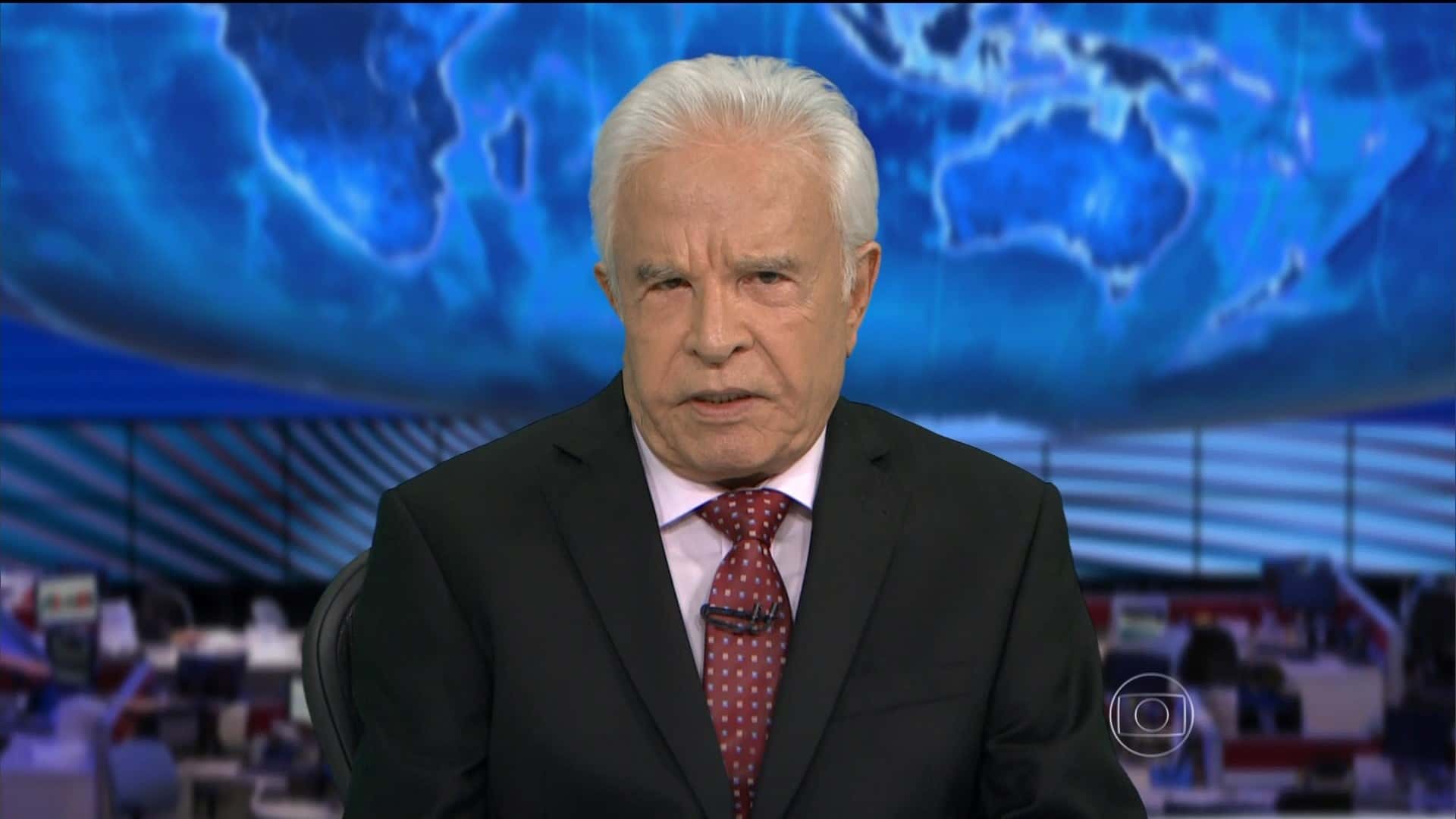 Cid Moreira era o âncora do Jornal Nacional (Foto: Reprodução)