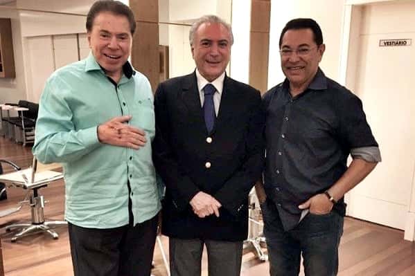 Silvio Santos já havia se encontrado recentemente com Michel Temer no salão de Jassa (Foto: Reprodução/Instagram)