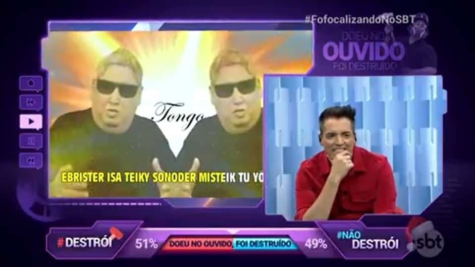 O programa Fofocalizando apresentou novidade para aproximar os telespectadores. (Foto: Reprodução)