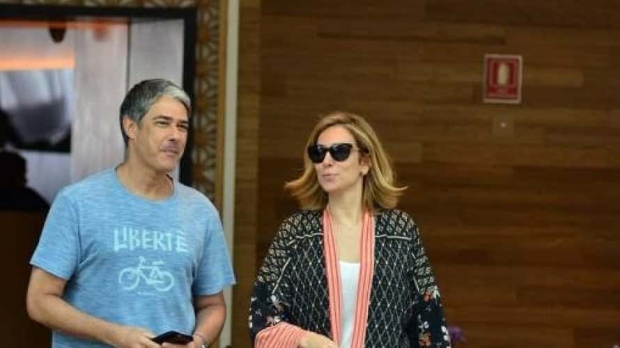 William Bonner e a agora esposa Natasha Dias (Foto AgNews)