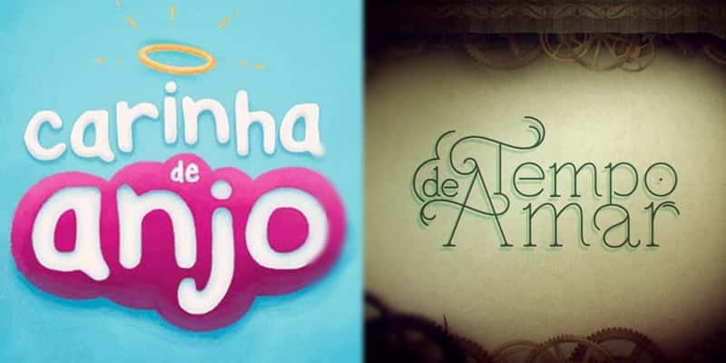Logo das novelas do SBT e da Globo (Foto: Montagem/TV Foco)