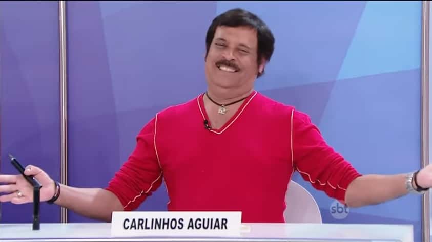 O ator Carlinhos Aguiar, demitido e agora recontratado do SBT. (Foto: Reprodução/SBT)