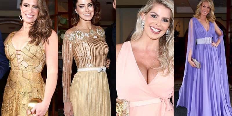 Famosas prestigiaram o casamento de Ticiane Pinheiro e César Tralli. (Foto: Montagem/TV Foco)
