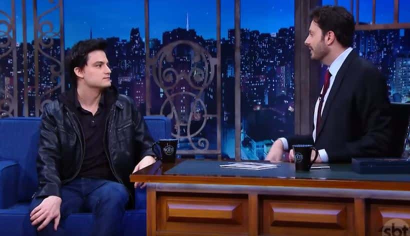 Felipe Neto em participação no The Noite em 2016 (Foto: Reprodução/SBT)