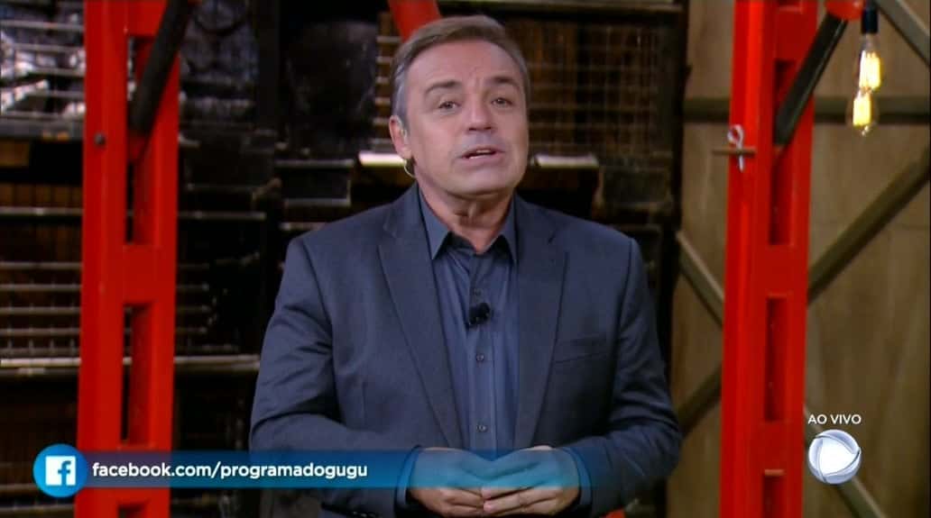 Gugu foi o responsável por comandar a Fazenda na Record em dia especial (Foto reprodução)
