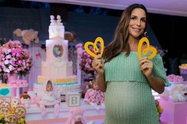 Ivete Sangalo no chá de fraldas de suas gêmeas (Foto: Reprodução/Instagram)