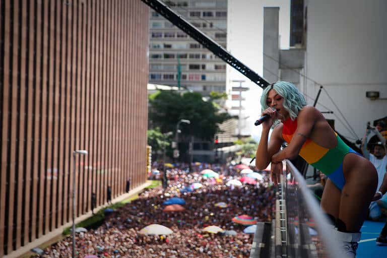 Pablo Vittar em show (Foto: Reprodução)