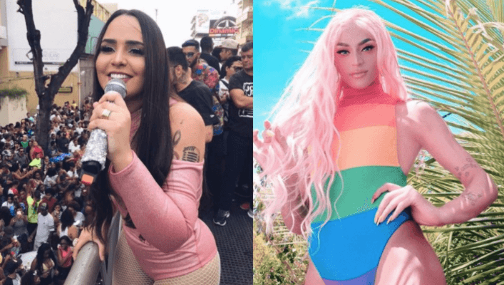 Perlla fala de Pabllo Vittar. Foto - montagem.