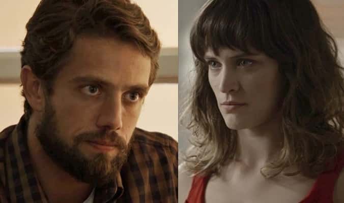 Renato (Rafael Cardoso) e Clara (Bianca Bin) em O Outro Lado do Paraíso (Foto: Reprodução/Globo)