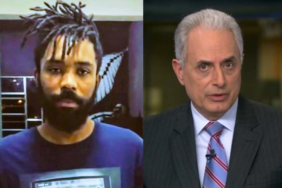 Diego Rocha e William Waack (Foto: Reprodução)