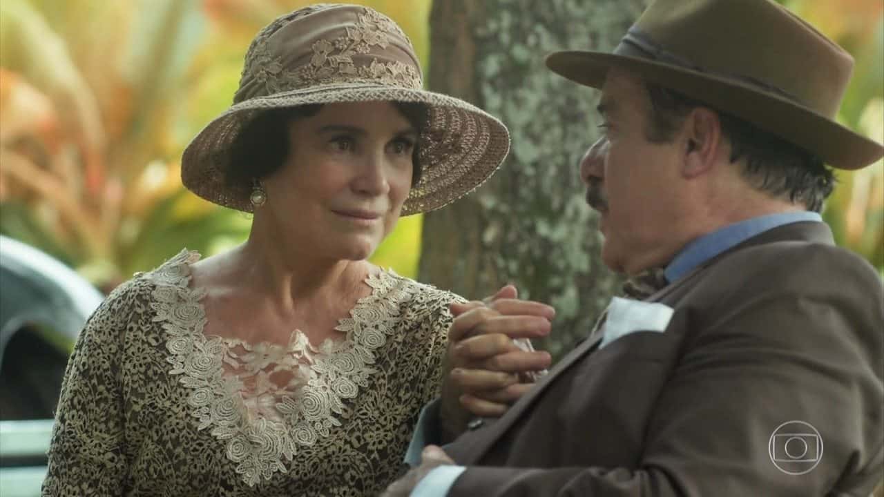 Lucerne (Regina Duarte) e José Augusto (Tony Ramos) em cena de Tempo de Amar (Foto: Reprodução/Globo)