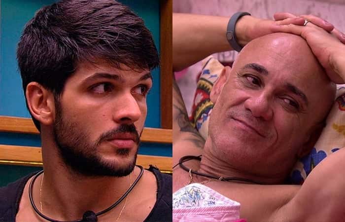 Lucas e Ayrton no BBB18 (Foto: Reprodução/Montagem)