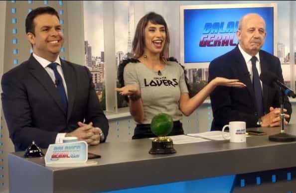 Trio de apresentadores do programa Balanço Geral SP, da Record. (Foto: Reprodução/Instagram)