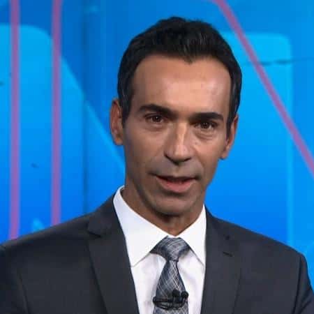 César Tralli na bancada do Jornal Nacional da Globo deverá migrar para a CNN Brasil (Foto: Reprodução)